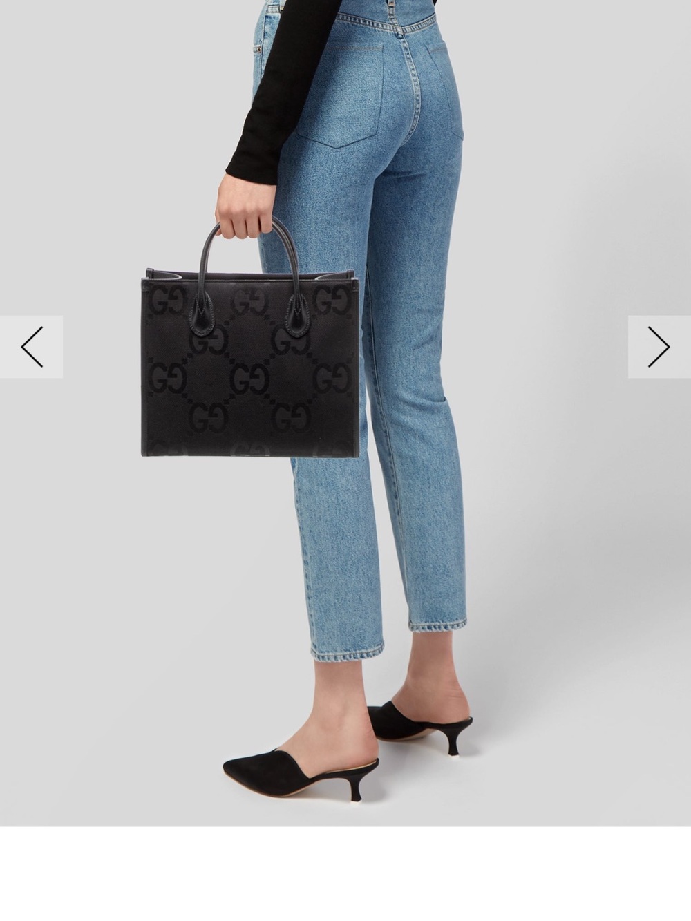 Gucci Monogram GG Jumbo Textured Tote - Picture 2 of 11